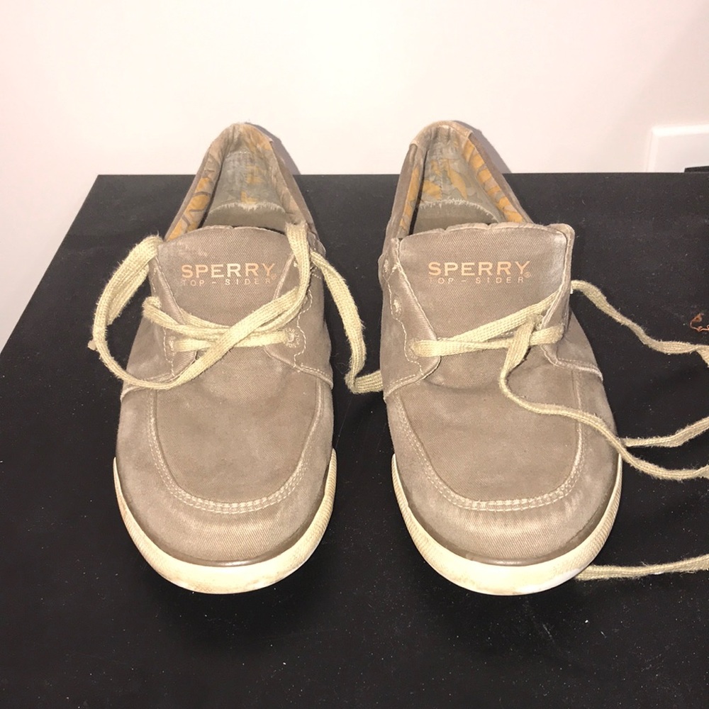 Brown sherry shoes